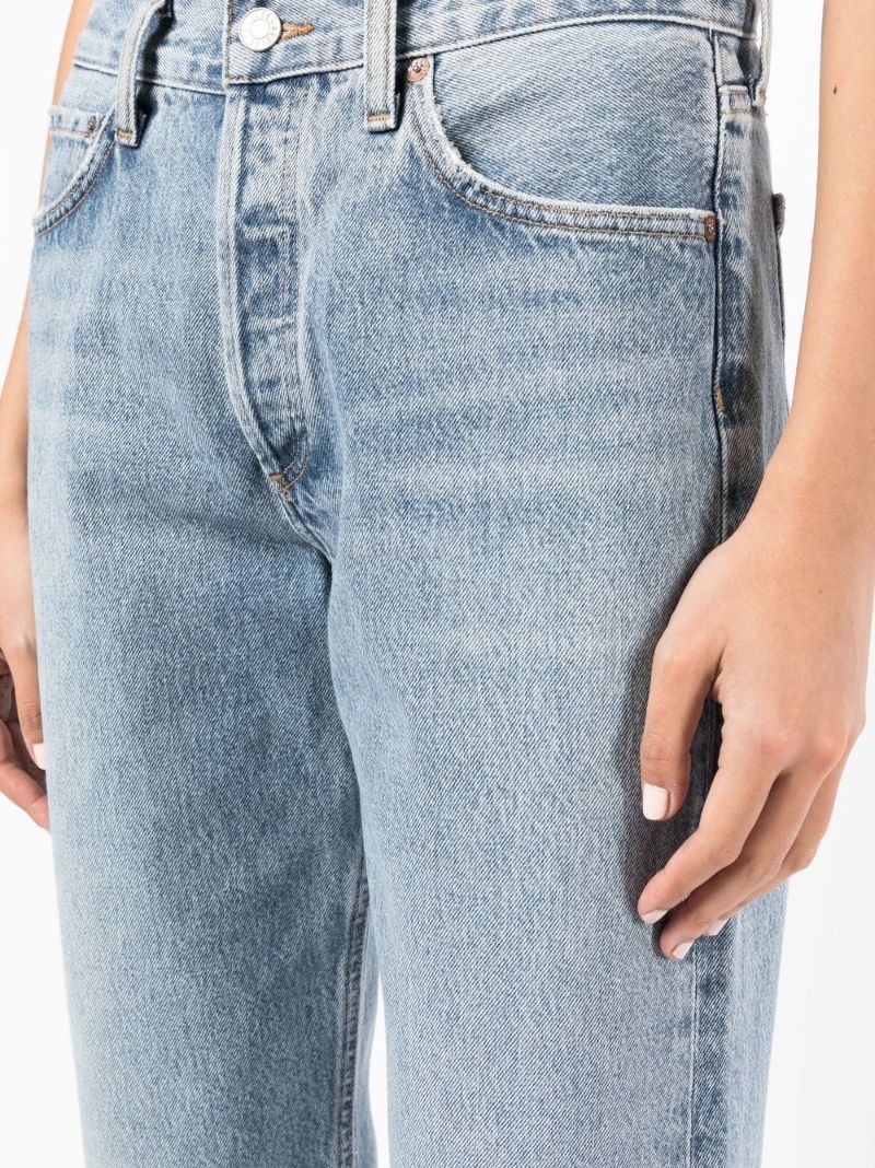 Blue Wyman Low-slung Relaxed Straight Jeans