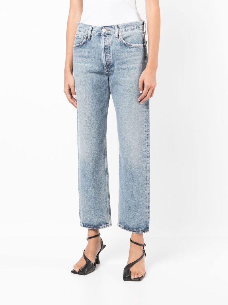 Blue Wyman Low-slung Relaxed Straight Jeans