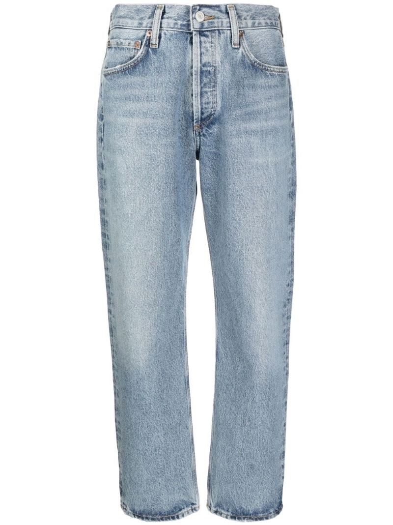 Blue Wyman Low-slung Relaxed Straight Jeans