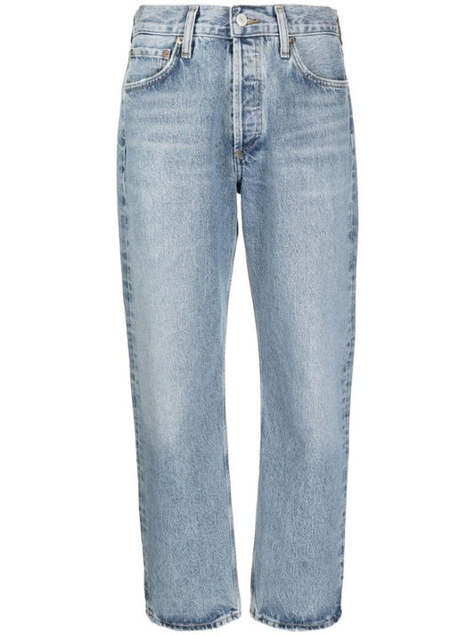 Blue Wyman Low-slung Relaxed Straight Jeans