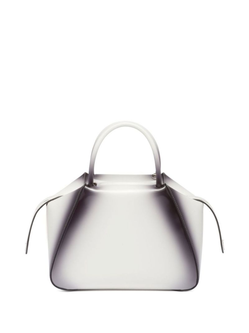 White Small Brushed Tote Bag