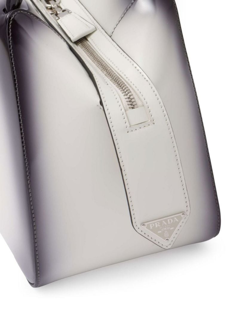 White Small Brushed Tote Bag