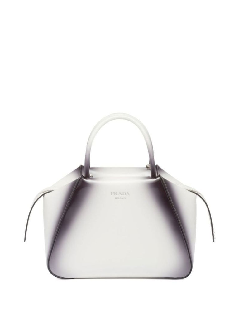 White Small Brushed Tote Bag