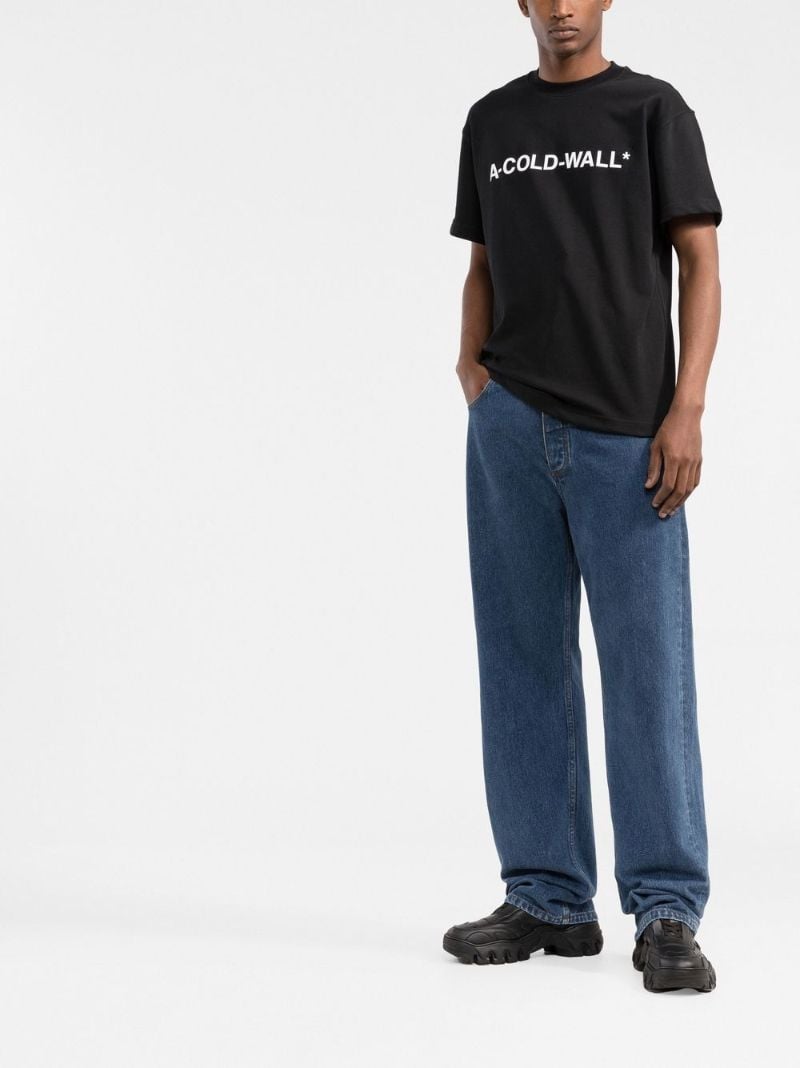 Black Logo Print T-shirt