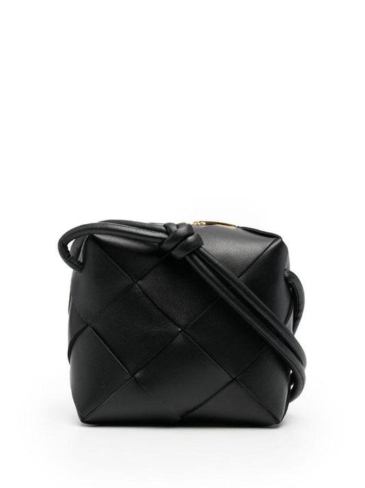 Black Mini Cassette Leather Camera Bag
