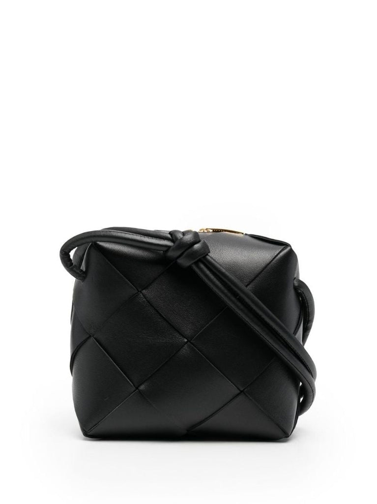 Black Mini Cassette Leather Camera Bag