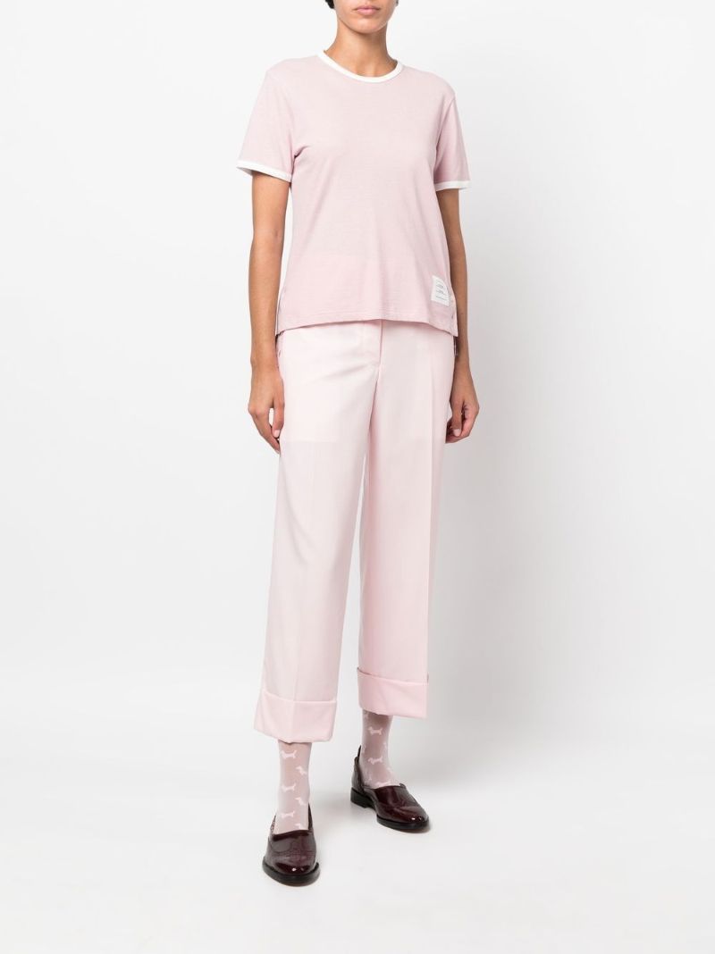 Pink Rwb Stripe Cotton T-shirt