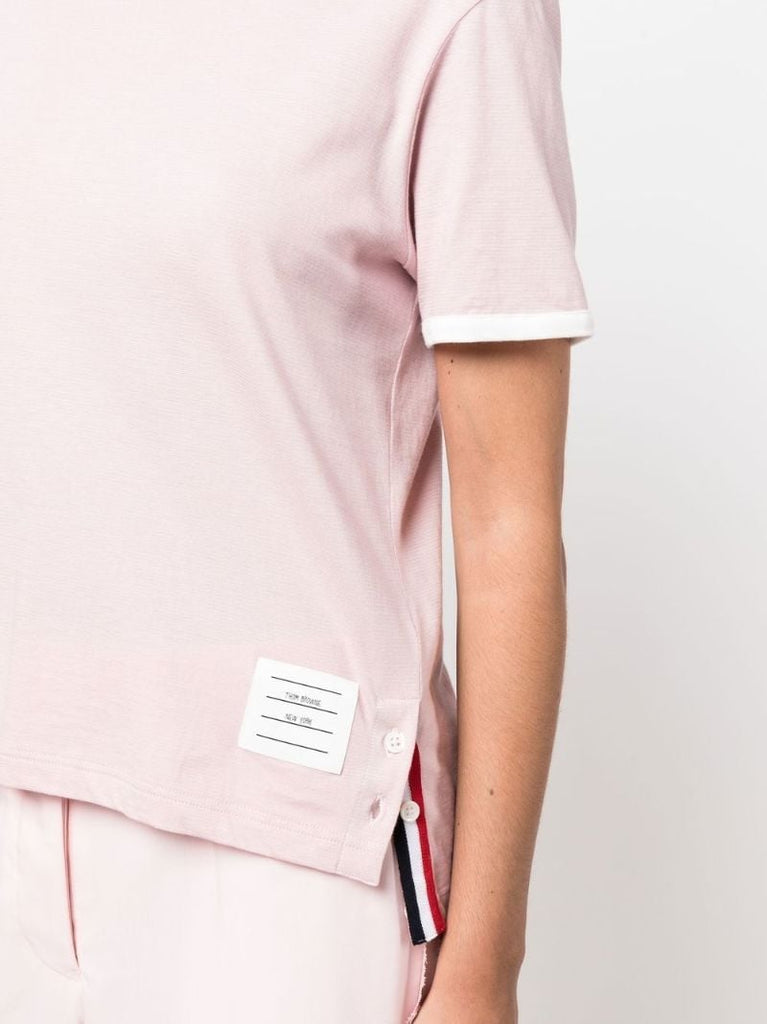 Pink Rwb Stripe Cotton T-shirt