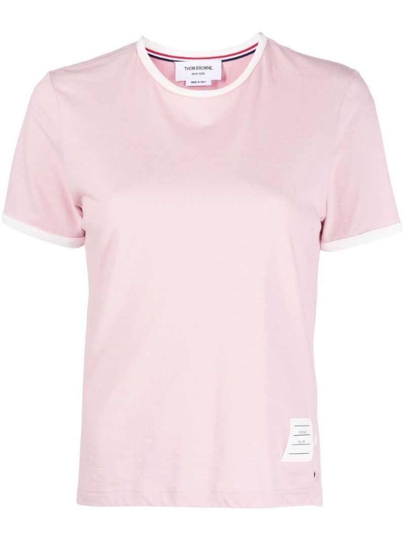 Pink Rwb Stripe Cotton T-shirt