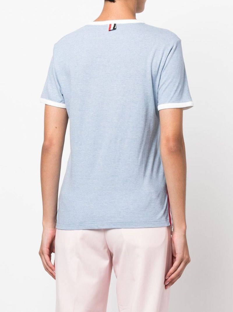 Blue Rwb Stripe Cotton T-shirt
