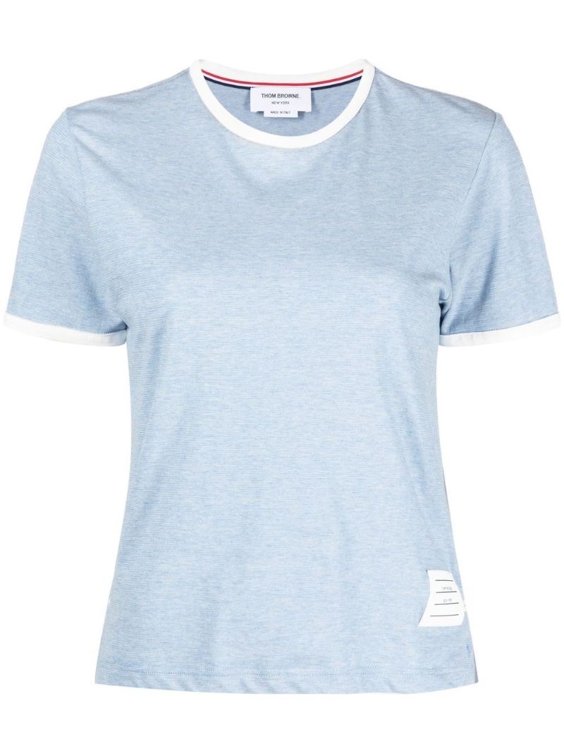 Blue Rwb Stripe Cotton T-shirt