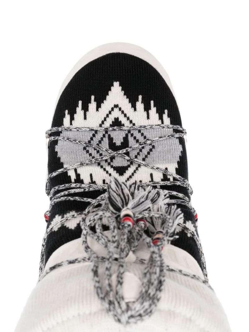 Grey Icon Knit Snow Boots