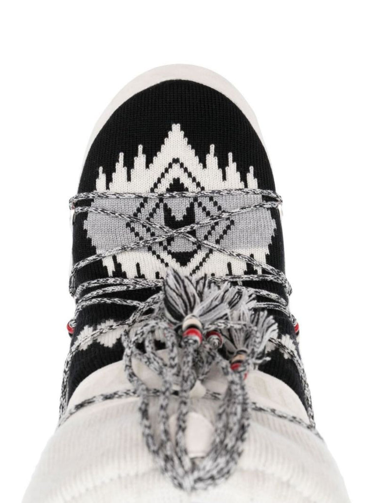 Grey Icon Knit Snow Boots