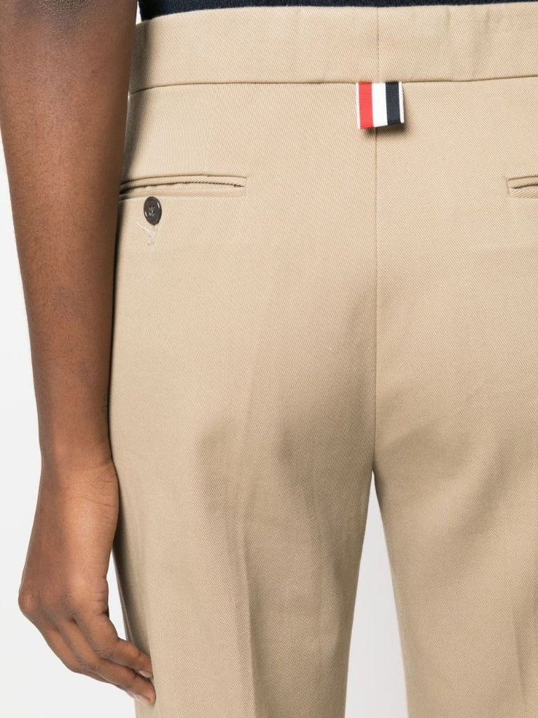 Neutral Low-rise Cropped Trousers