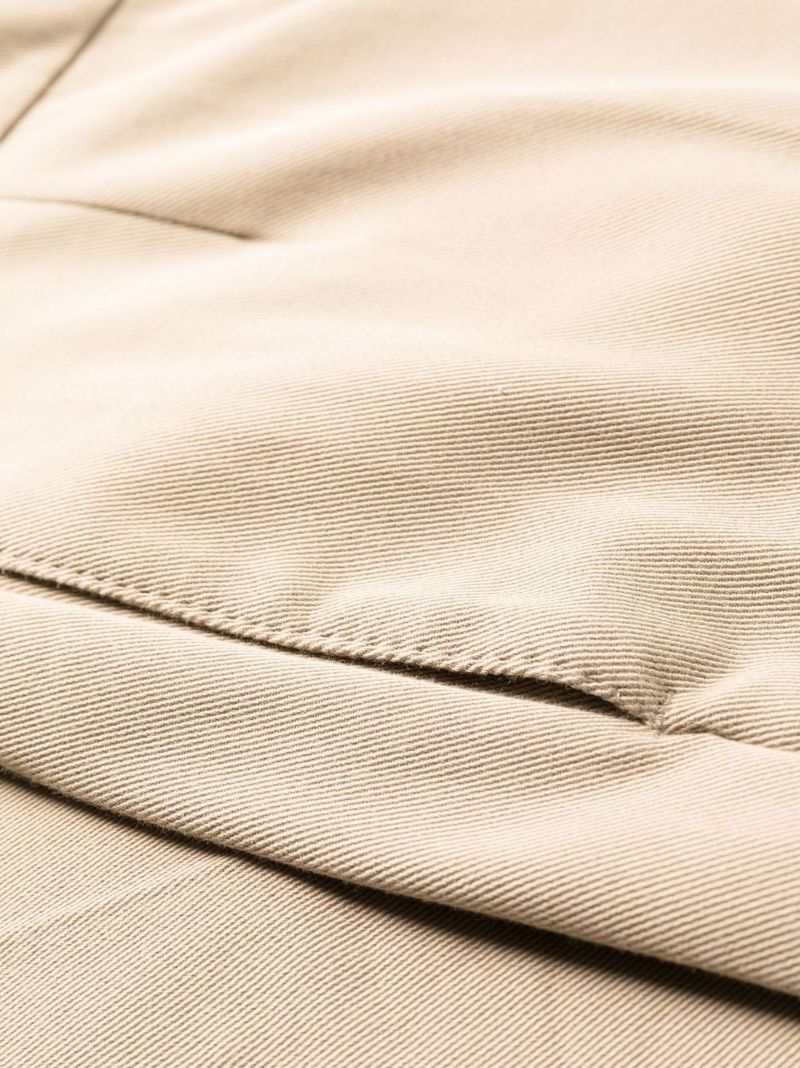 Neutral Low-rise Cropped Trousers