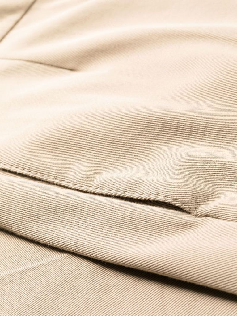 Neutral Low-rise Cropped Trousers
