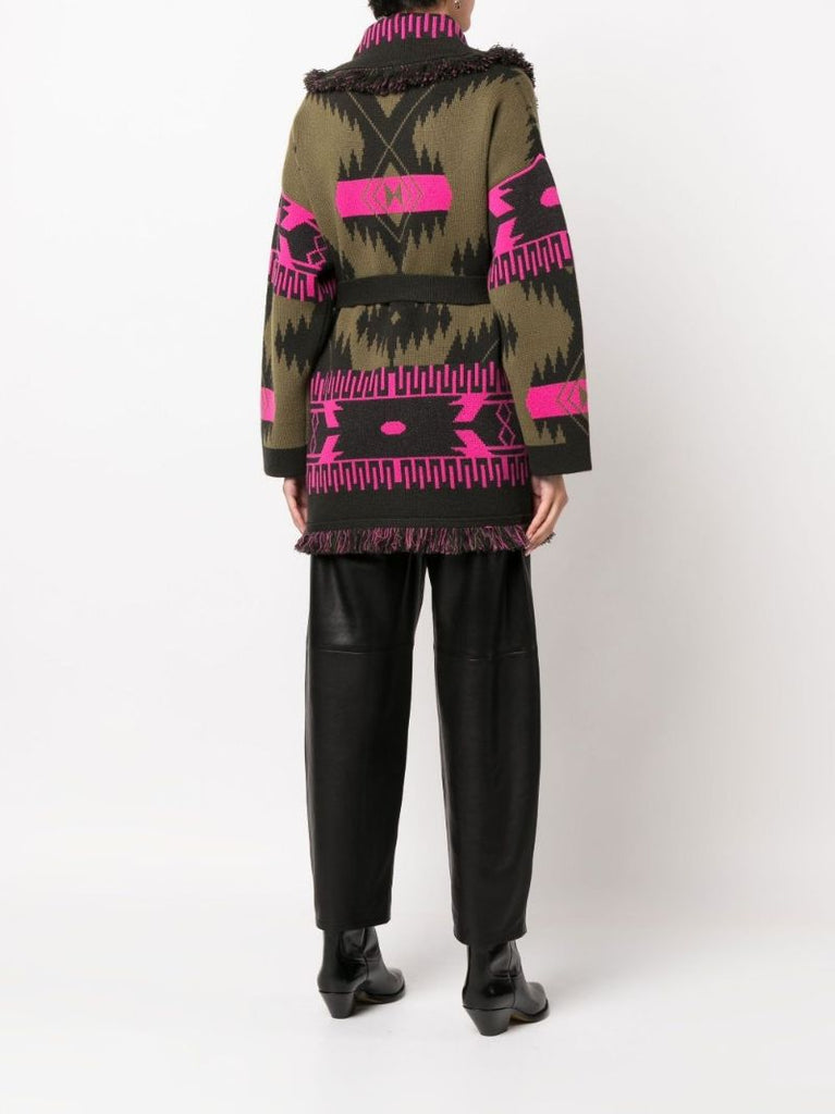 Multicoloured Icon Cashmere Oversized Cardigan