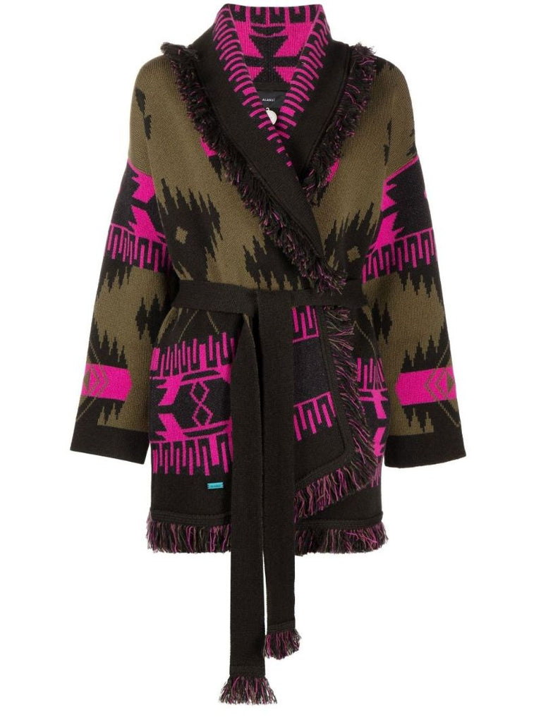 Multicoloured Icon Cashmere Oversized Cardigan