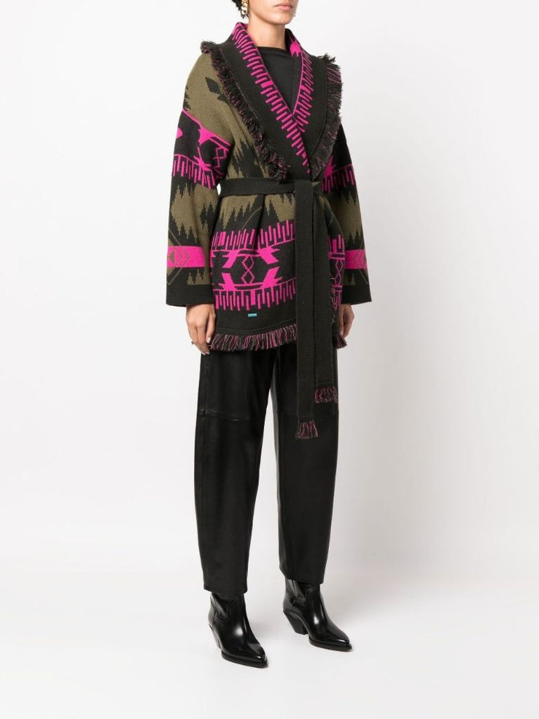 Multicoloured Icon Cashmere Oversized Cardigan