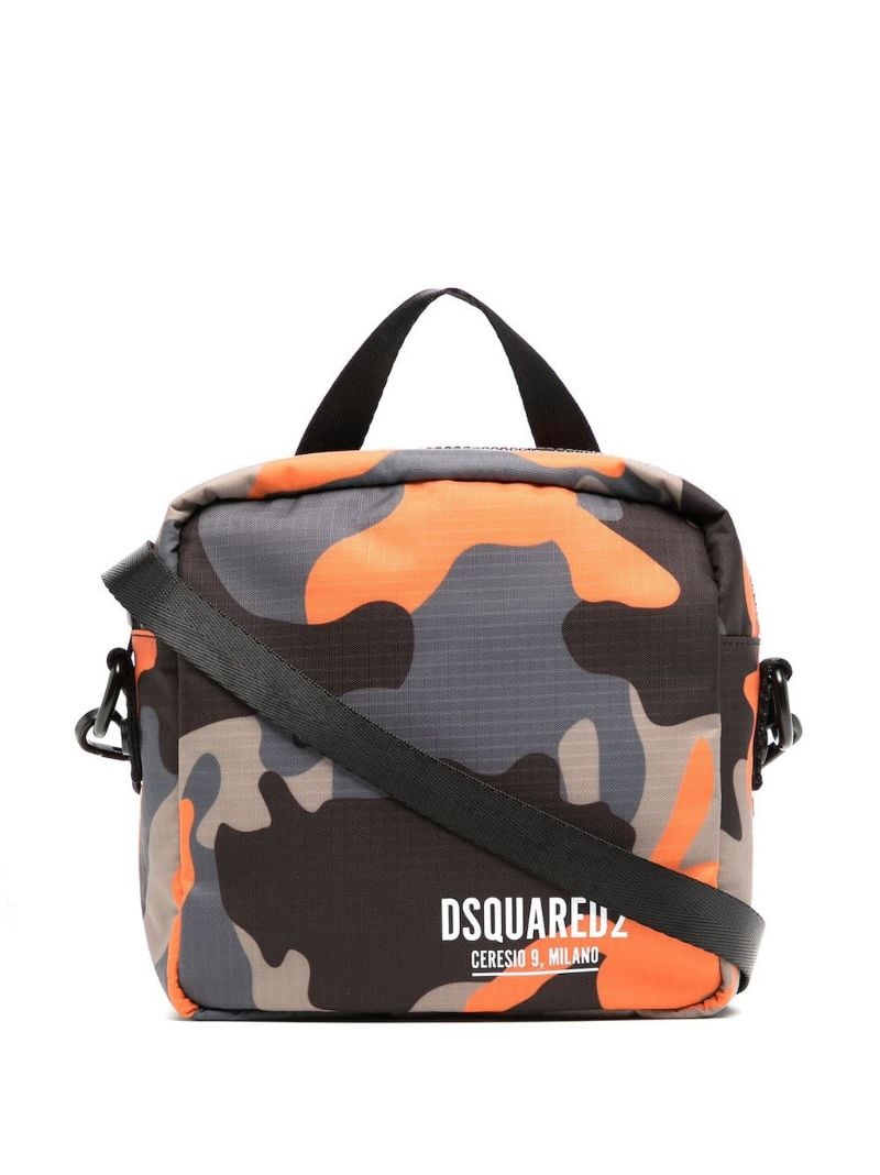 Black Ceresio 9 Camo Cross Body Bag