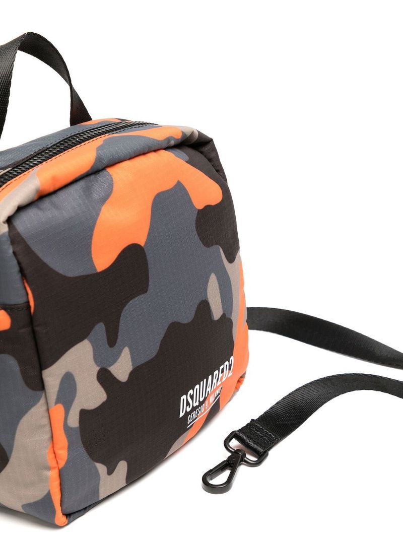 Black Ceresio 9 Camo Cross Body Bag