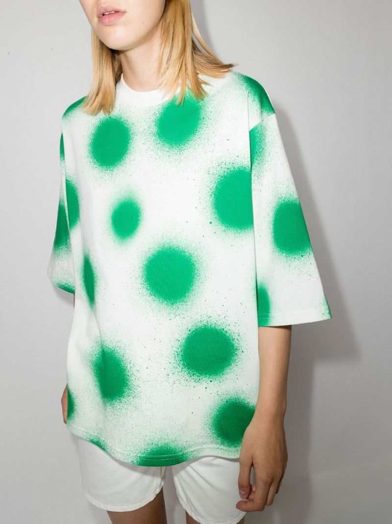 1 Moncler Jw Anderson Green Printed T-shirt