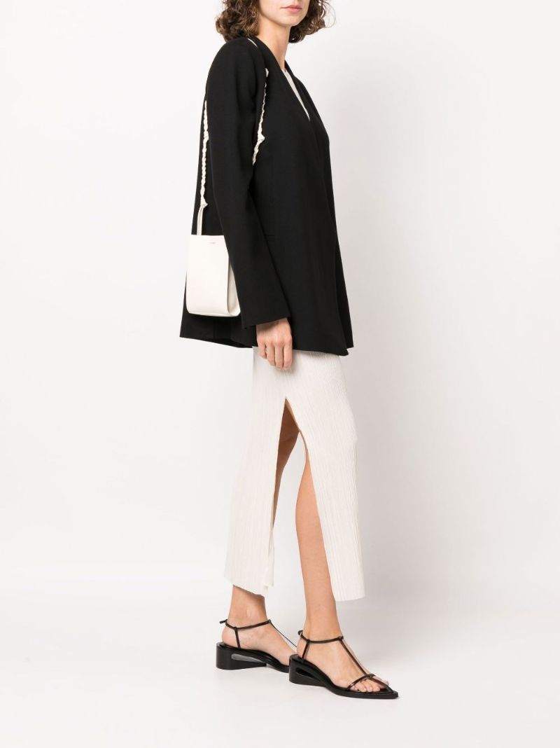White Tangle Small Leather Cross Body Bag