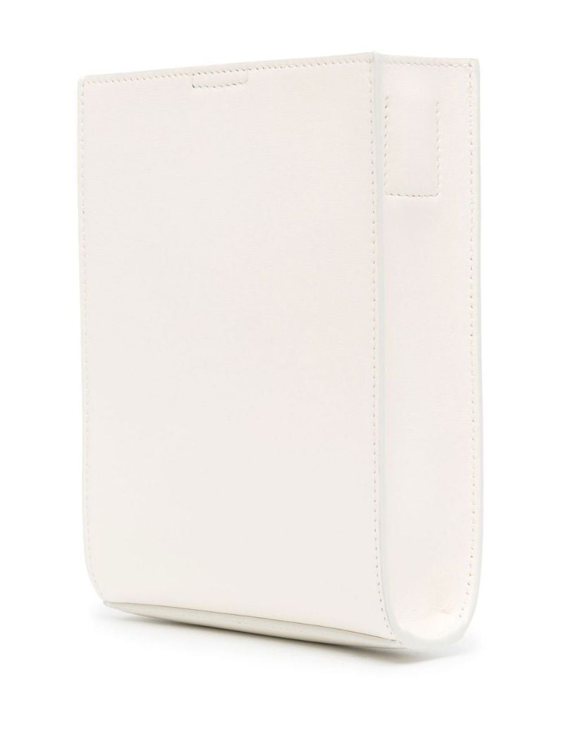 White Tangle Small Leather Cross Body Bag