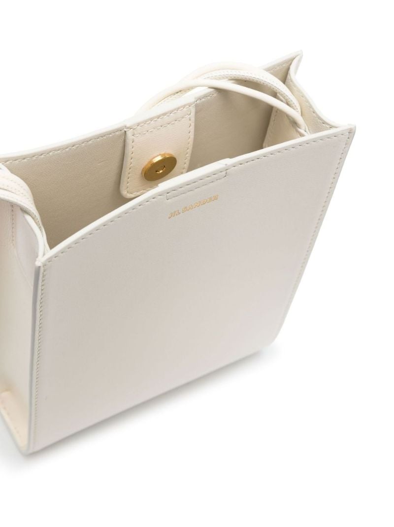 White Tangle Small Leather Cross Body Bag