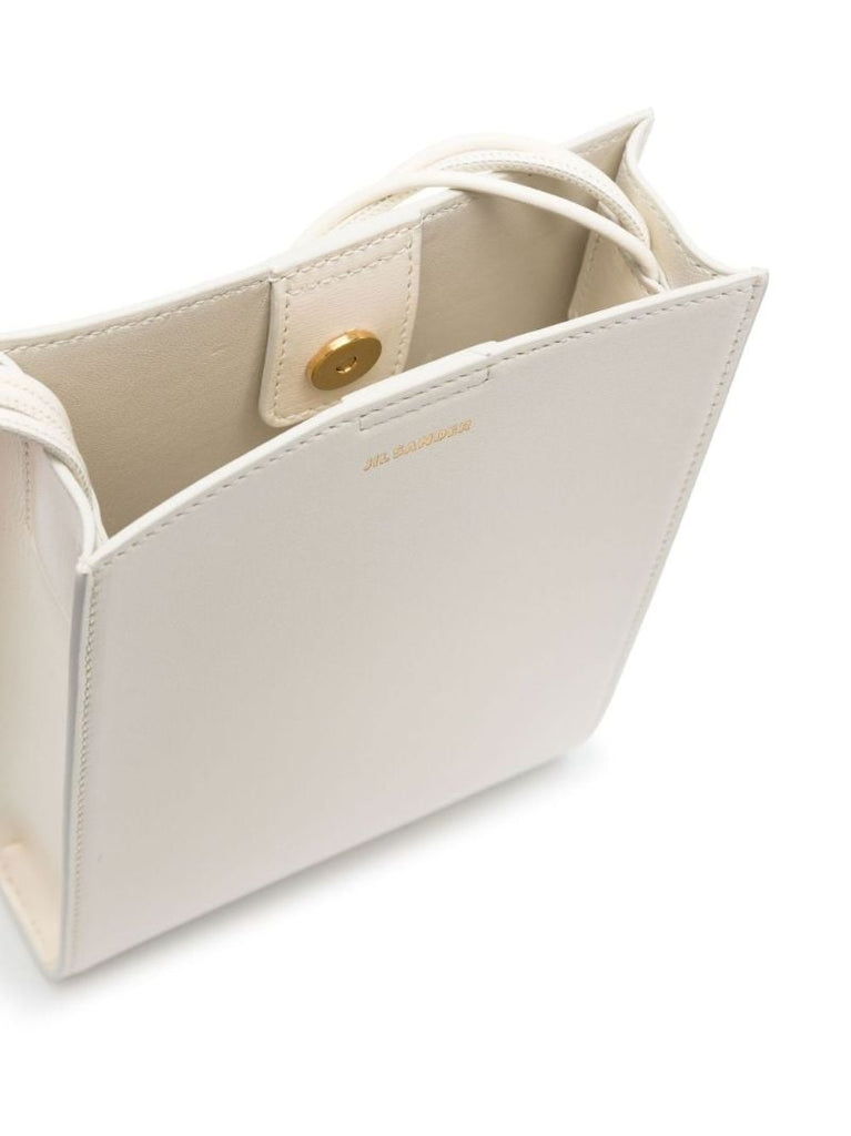 White Tangle Small Leather Cross Body Bag