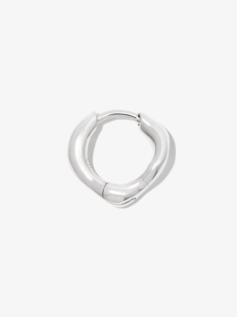 Sterling Silver Anil 8 Huggie Hoop Earring