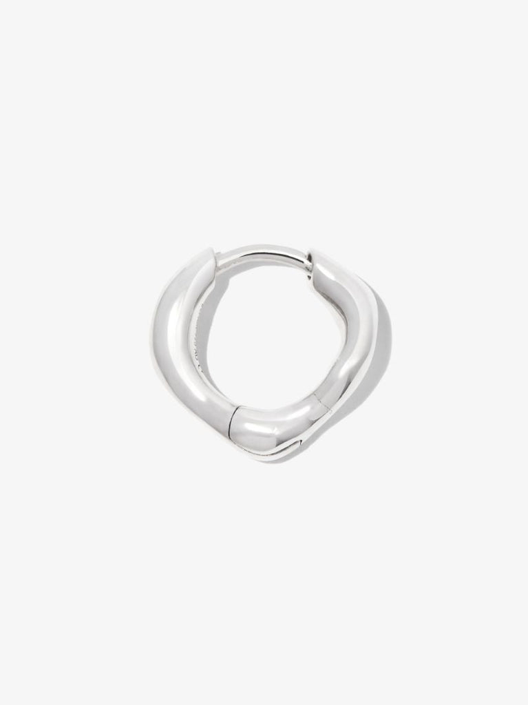 Sterling Silver Anil 8 Huggie Hoop Earring