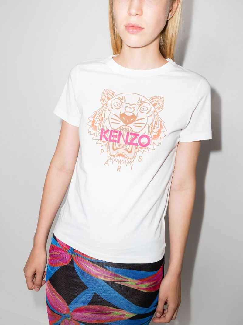 White Tiger Cotton T-shirt