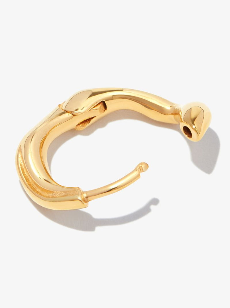 Gold-plated Anil 10 Huggie Hoop Earring