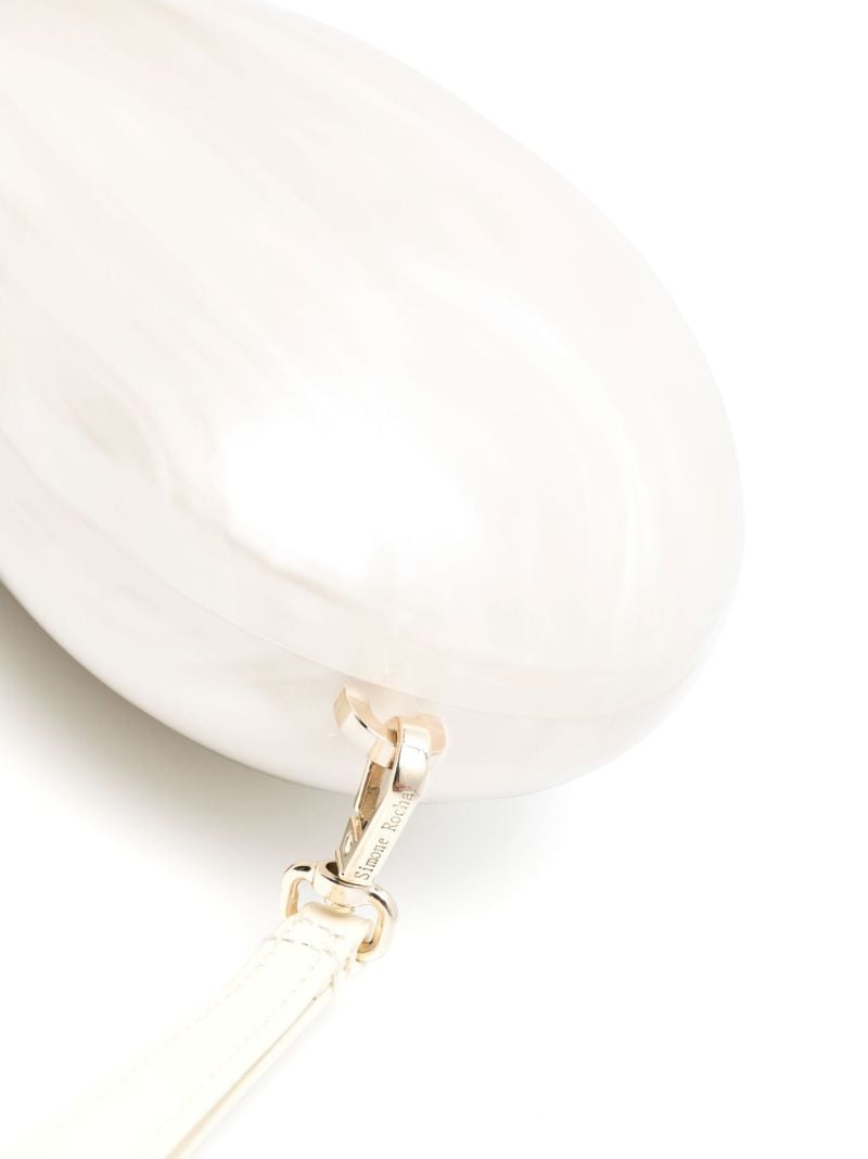 White Pearl Heart Mini Bag