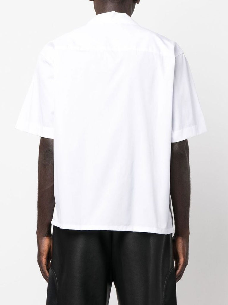 White Logo-print Cotton Shirt