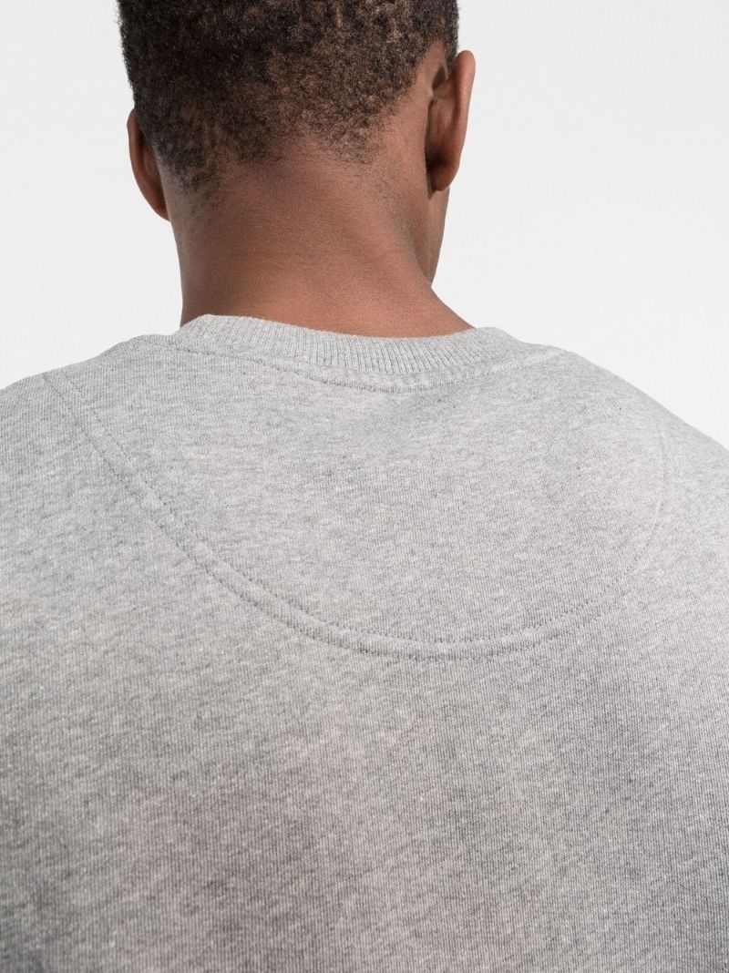 Grey Tiger Embroidered Sweatshirt