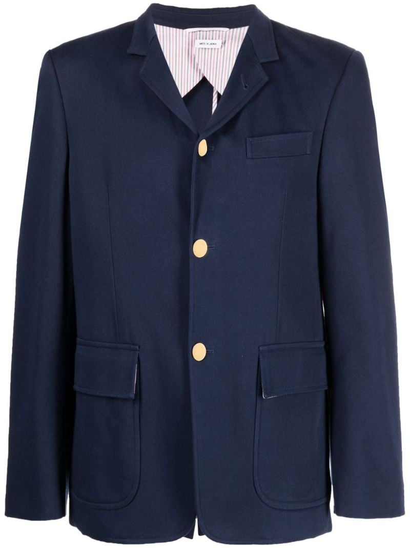 Blue Rwb Stripe Tailored Blazer