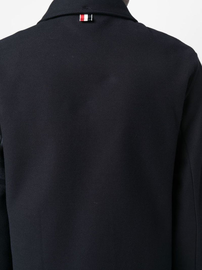 Blue 4-bar Stripe Cotton Shirt
