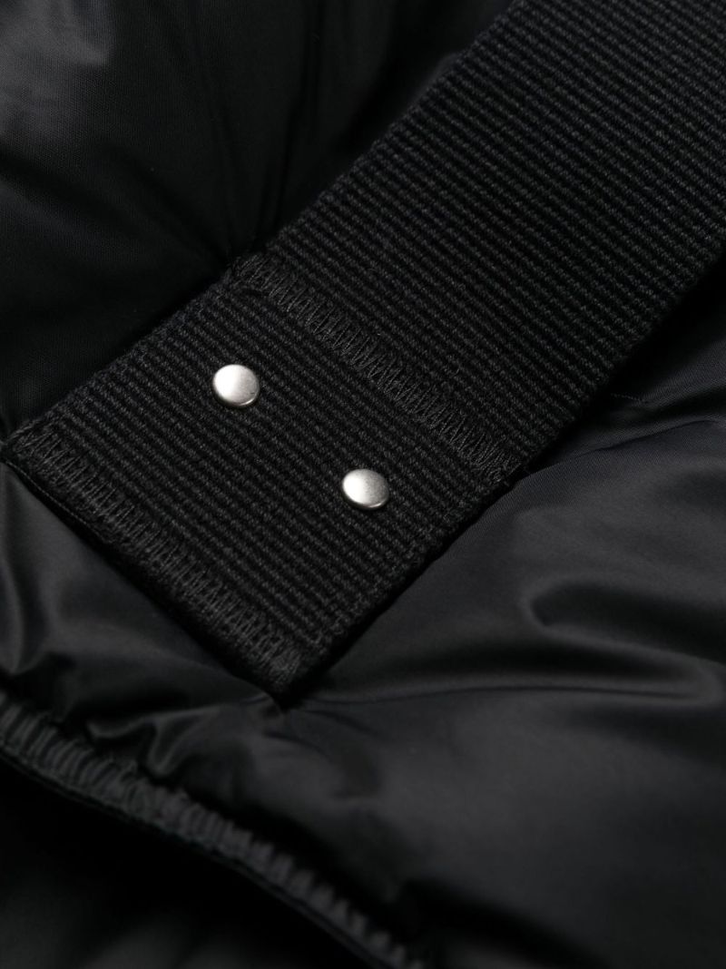 Black Sleeveless Puffer Coat