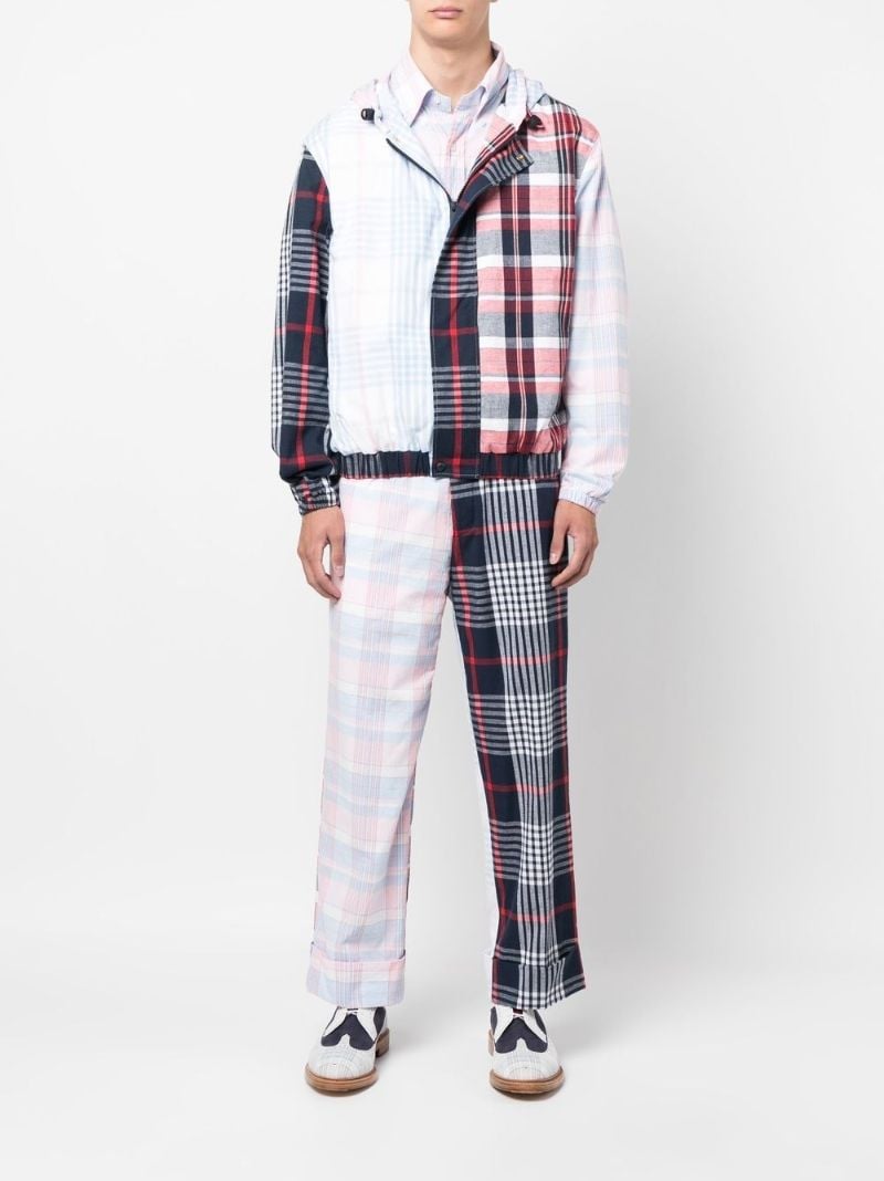 Pink Check Print Short Sleeve Shirt