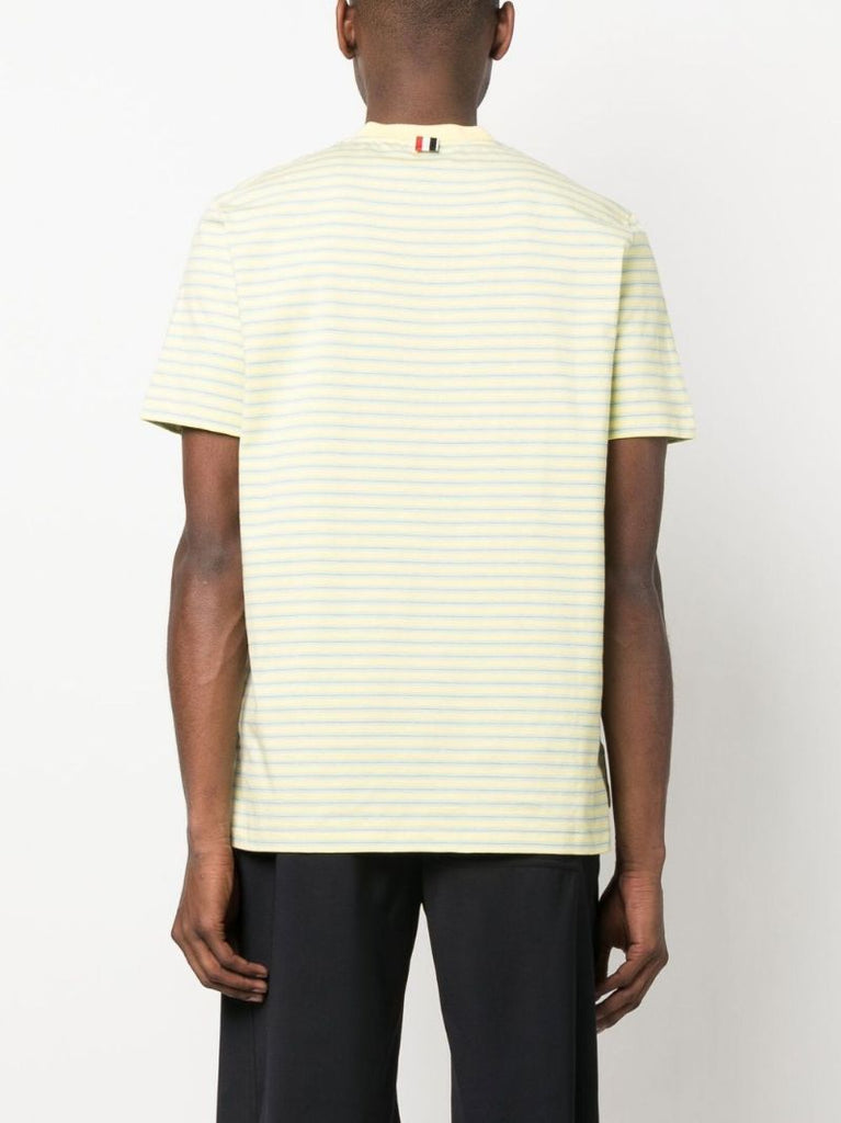 Yellow Striped Cotton T-shirt