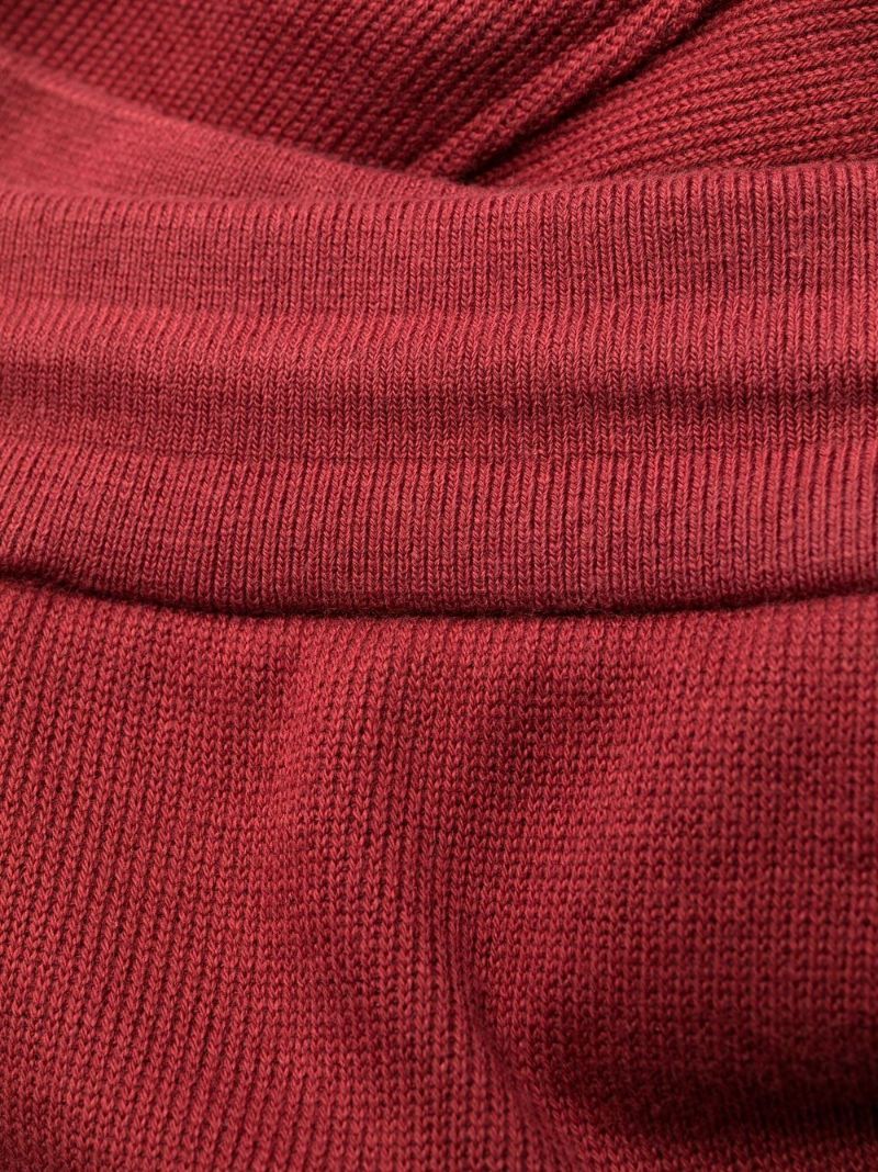 Red 4-bar Stripe Track Pants