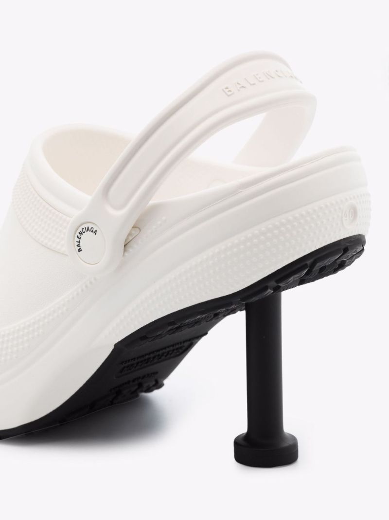 X Crocs White Madame 80 Slingback Pumps
