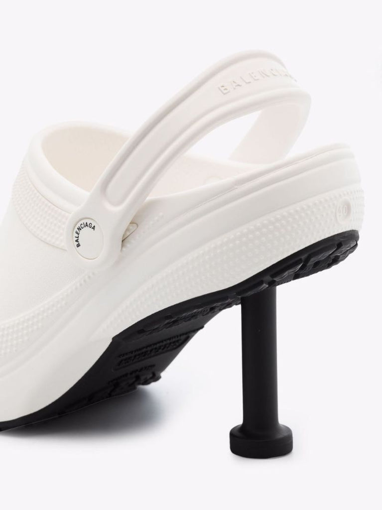 X Crocs White Madame 80 Slingback Pumps