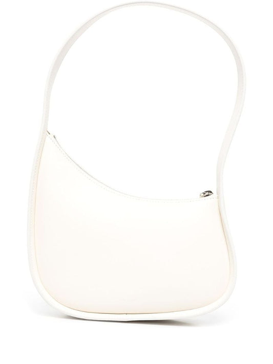 White Half Moon Tote Bag