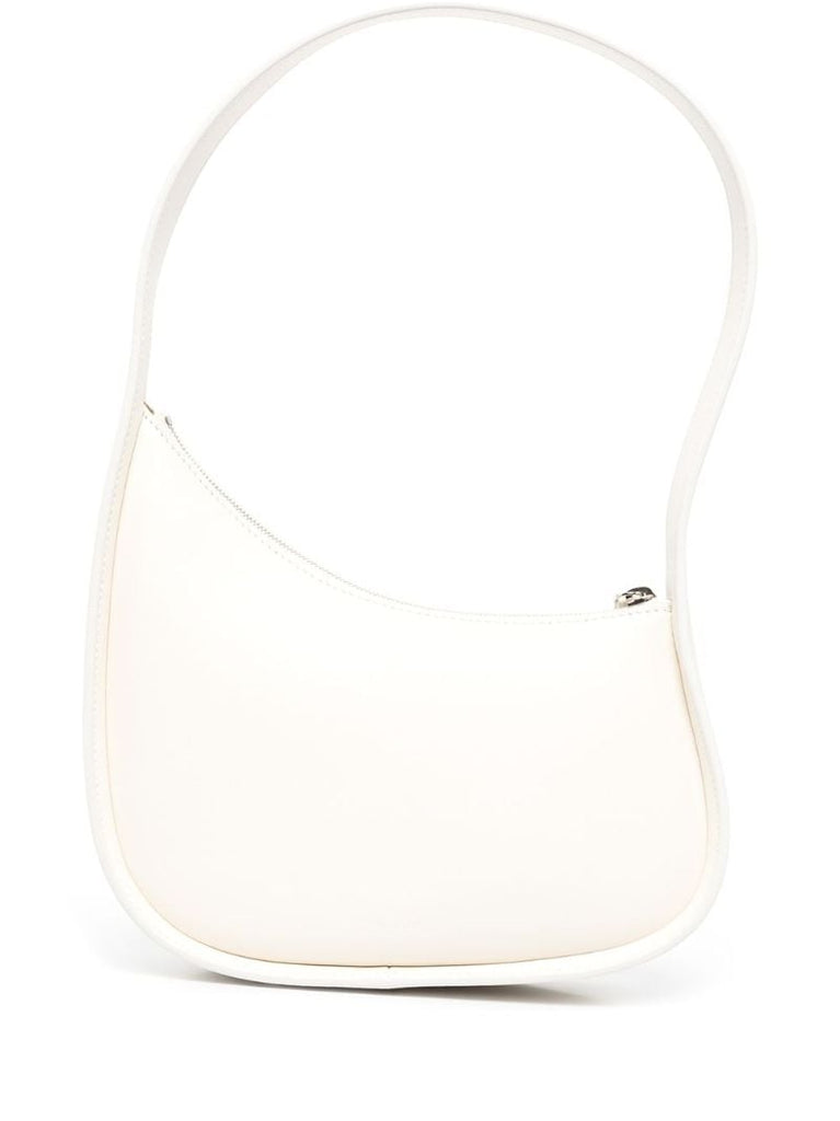 White Half Moon Tote Bag