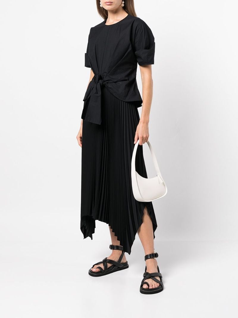 White Half Moon Tote Bag