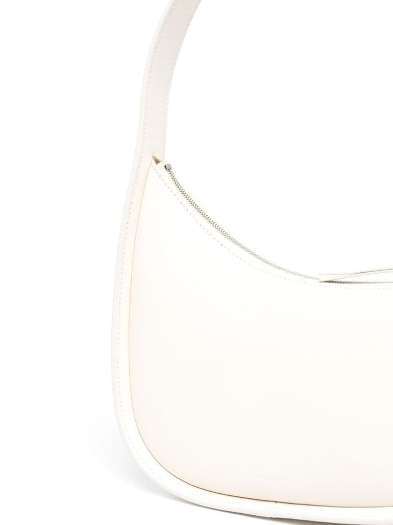 White Half Moon Tote Bag