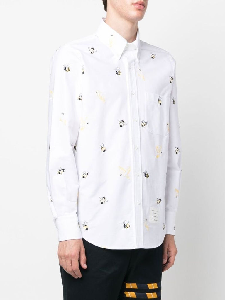 White Birds and Bees Long Sleeve Shirt